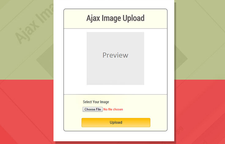 Image Upload using Ajax in PHP Source Code,Source code of image uploader in PHP,Image Upload using Ajax in PHP